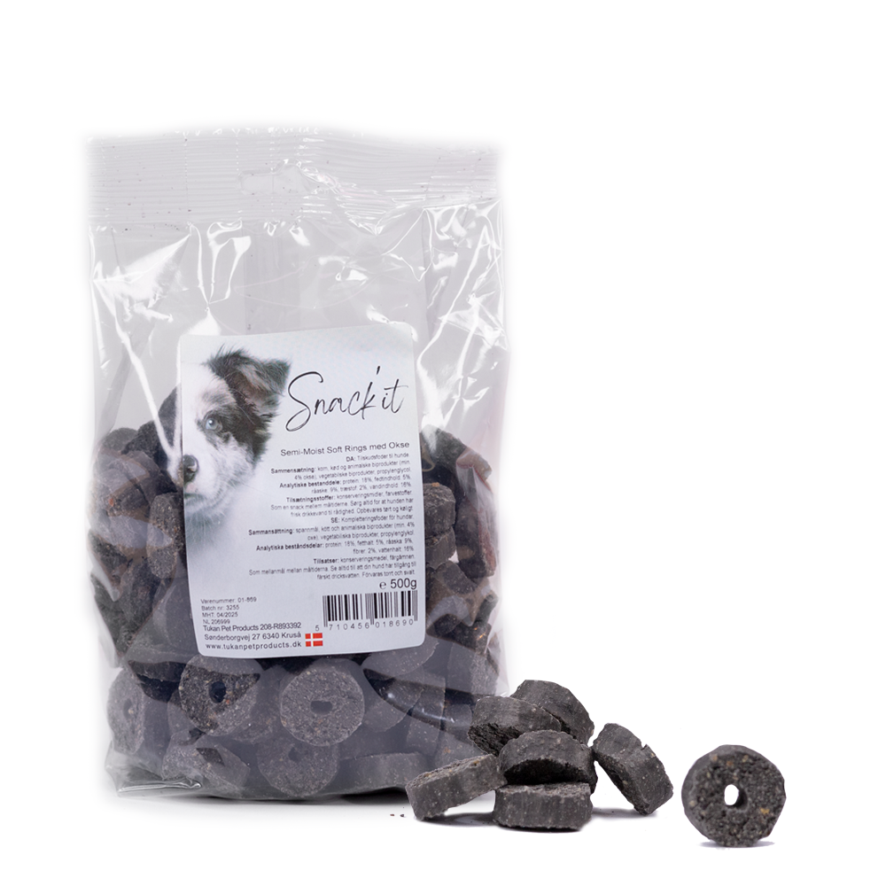 Snack'it Soft Rings w. Beef - 500g