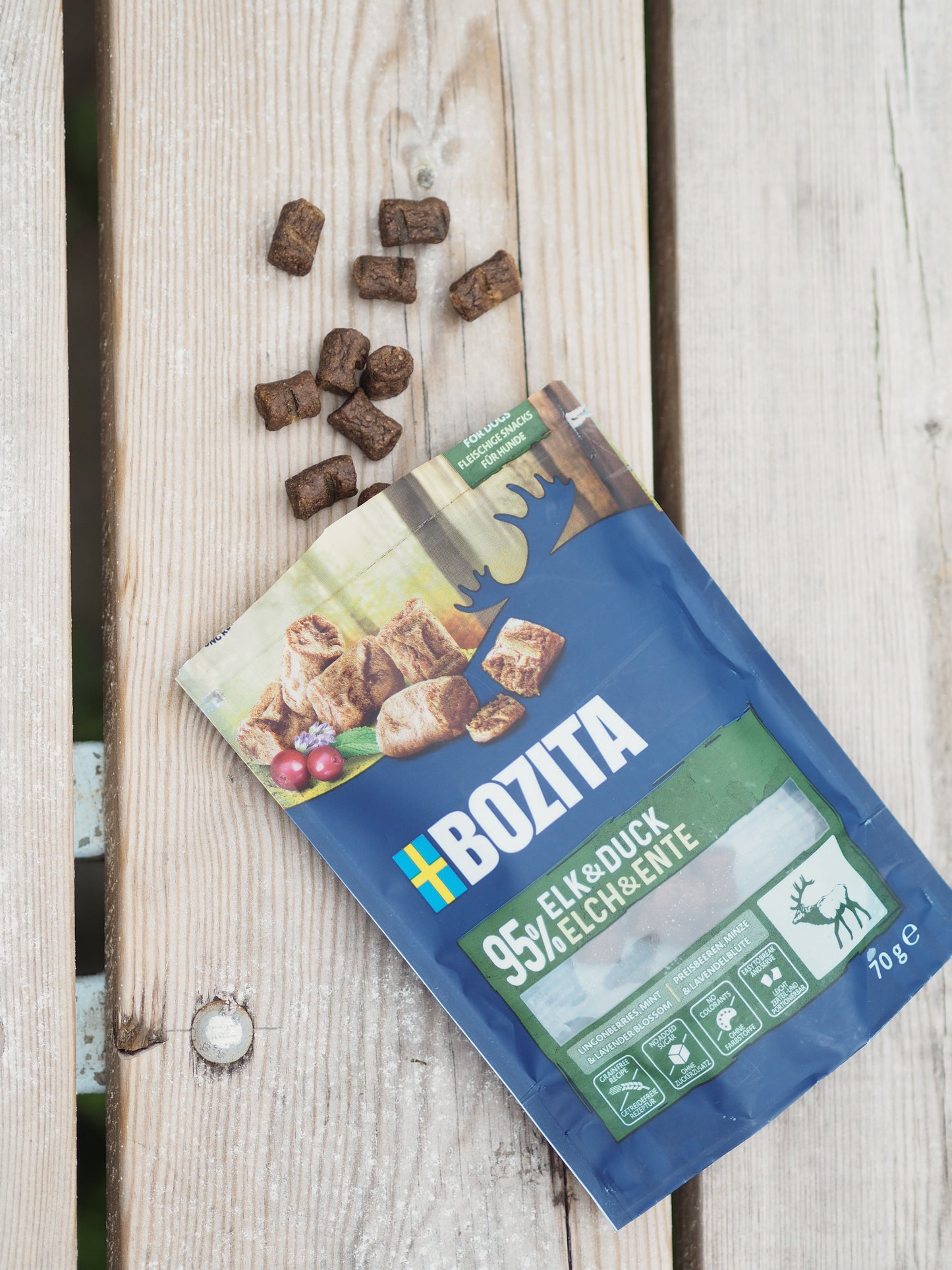Bozita Meaty Bites Elg og And - 70g