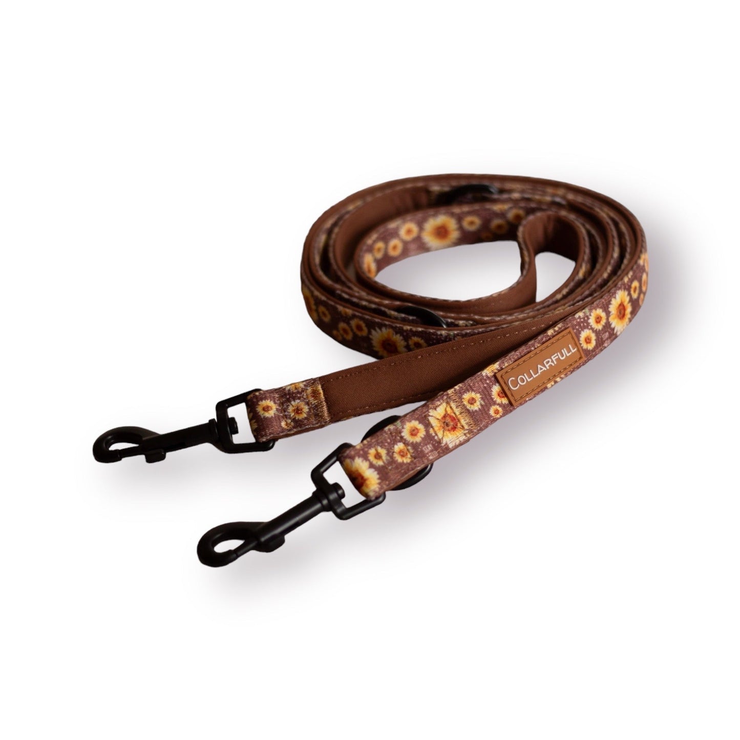 Adjustable dog leash - Sunflowers on my mind