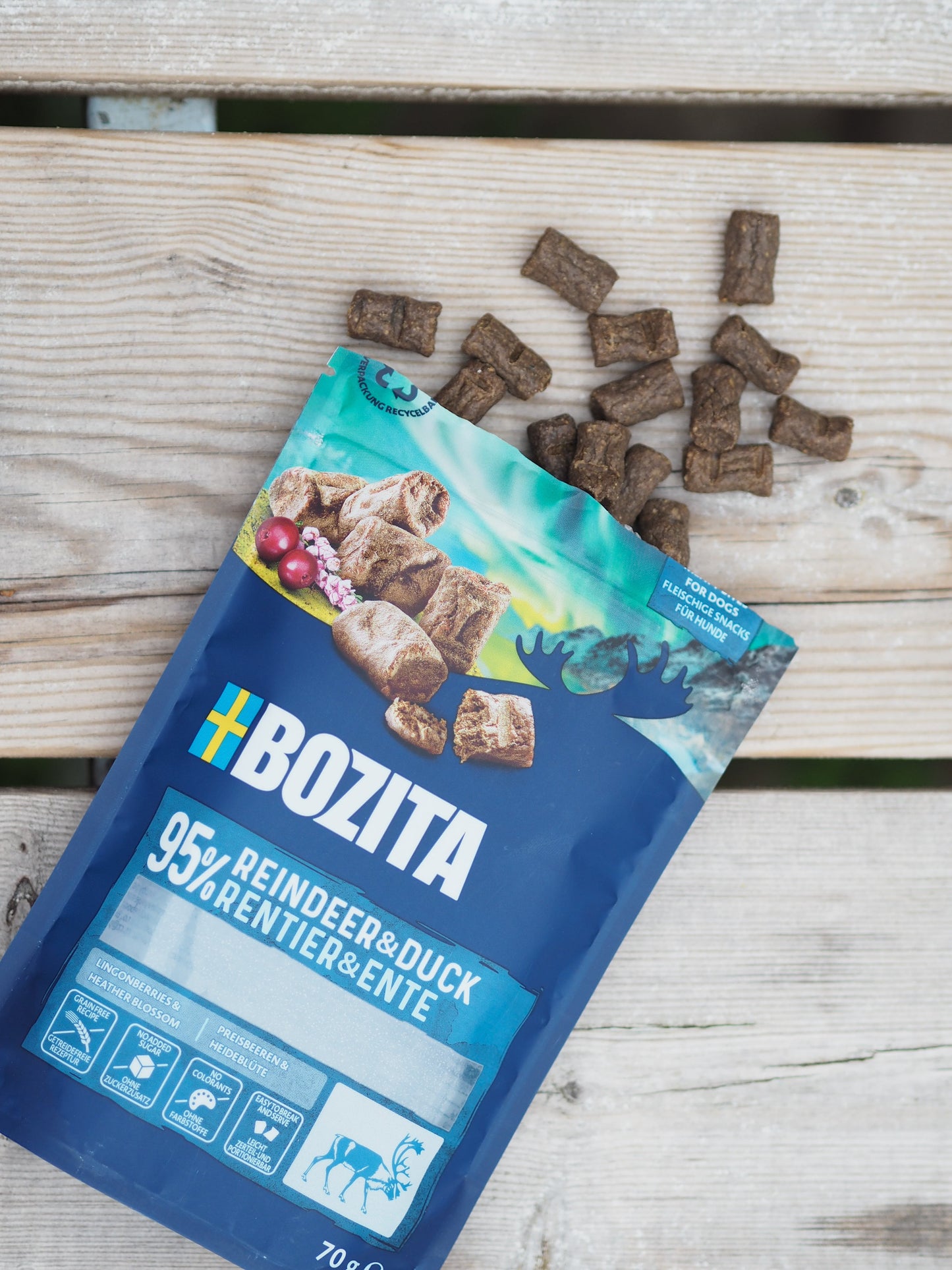 Bozita Meaty Bites Rensdyr & And - 70g