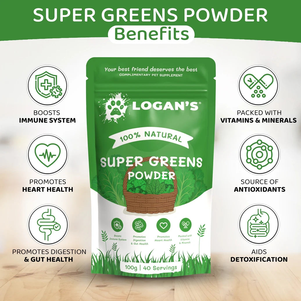 Logan's super greens pulver - 100g