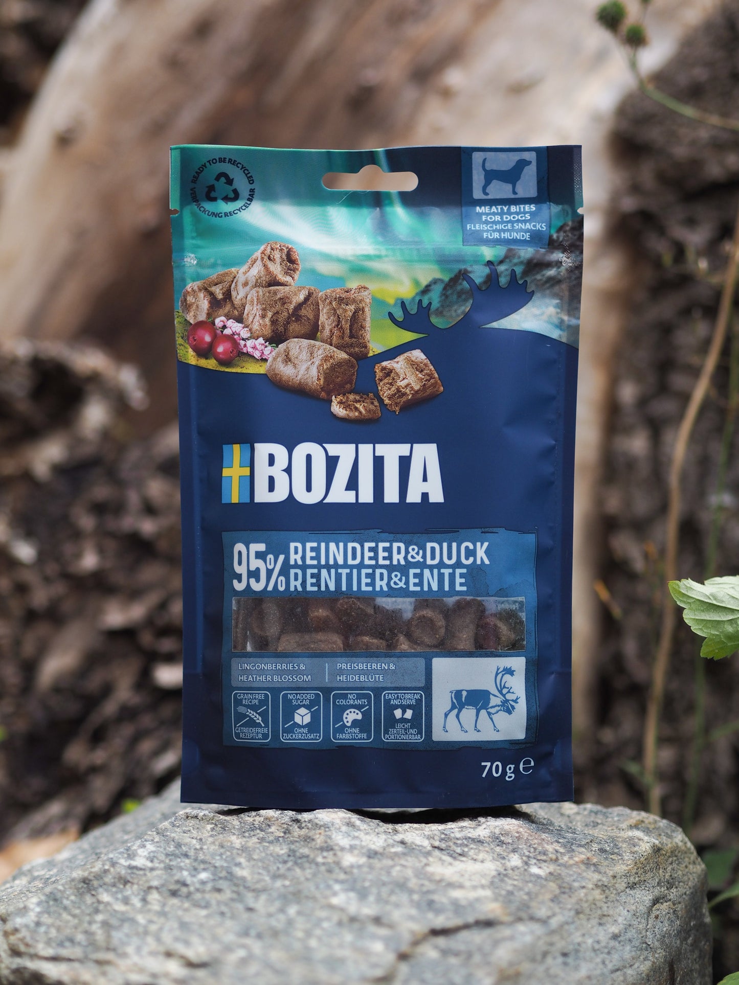 Bozita Meaty Bites Rensdyr & And - 70g