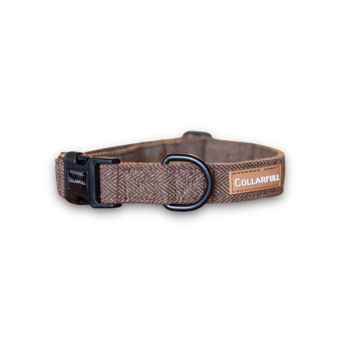 Collar - Brown Herringbone Tweed