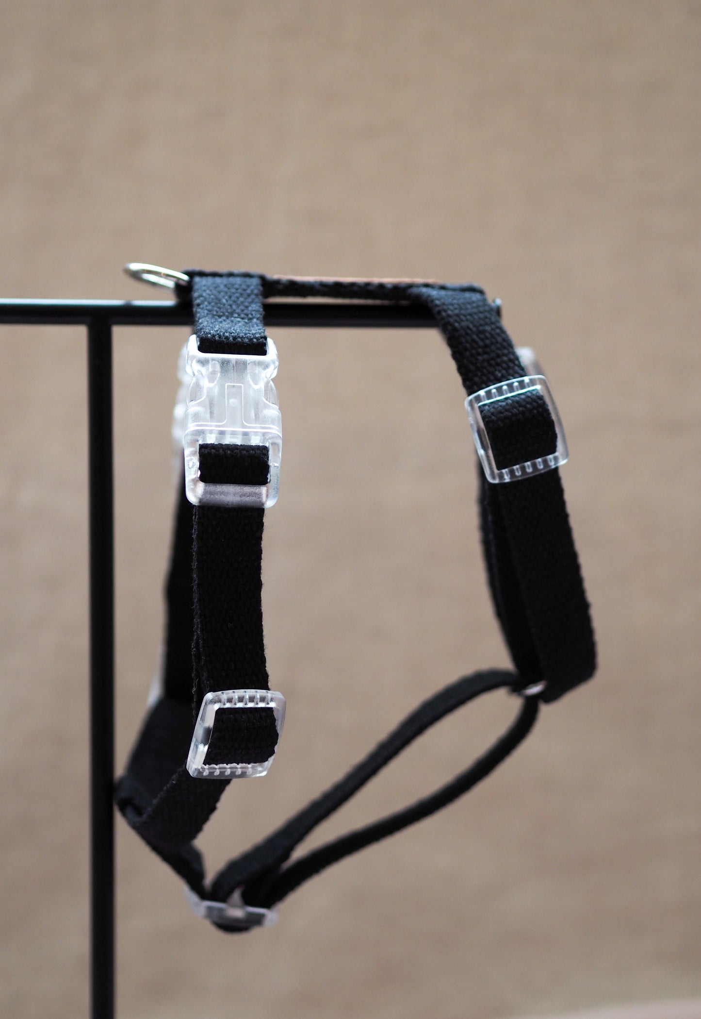 Collarfull håndlavet Y-sele - Sort