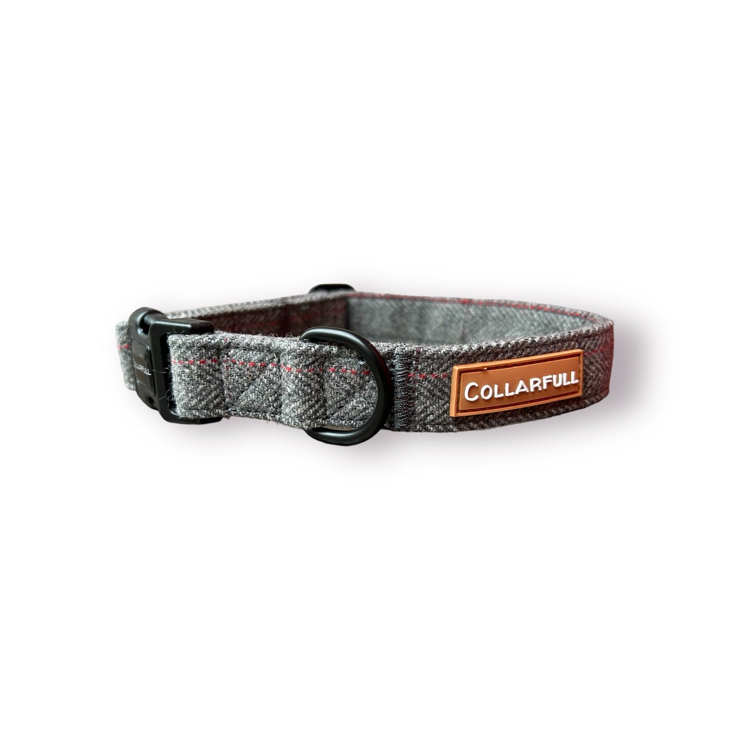 Collar - Grey Herringbone Tweed