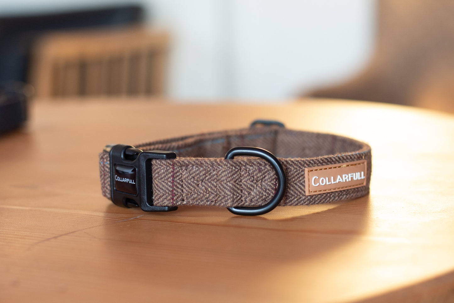 Collar - Brown Herringbone Tweed