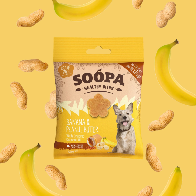 SOOPA Healthy Bites Banan & Peanutbutter - 50g