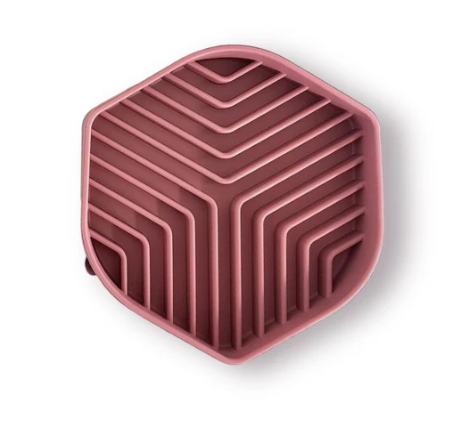 Slowfeeder food bowl stripes