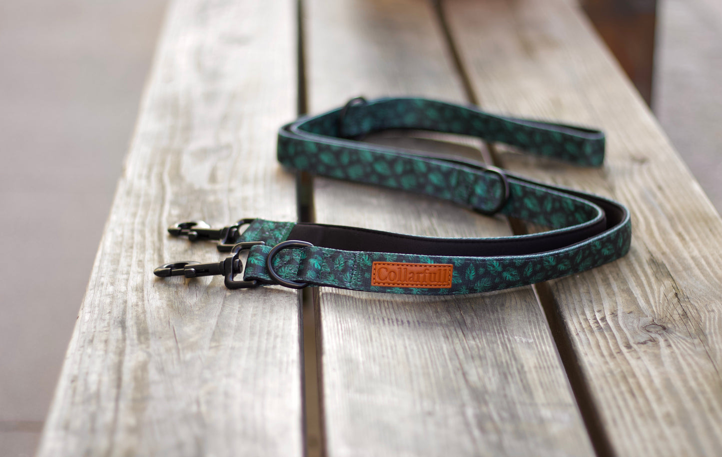 Adjustable dog leash - Evergreen