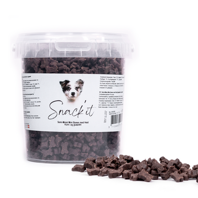 Snack'it Semi-Moist Mini Bones w. Horse - 500g