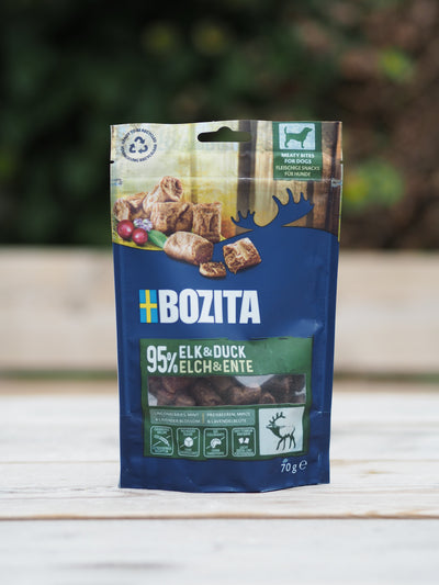 Bozita Meaty Bites Elg og And - 70g