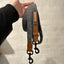 Adjustable dog leash - Gray Herringbone Tweed