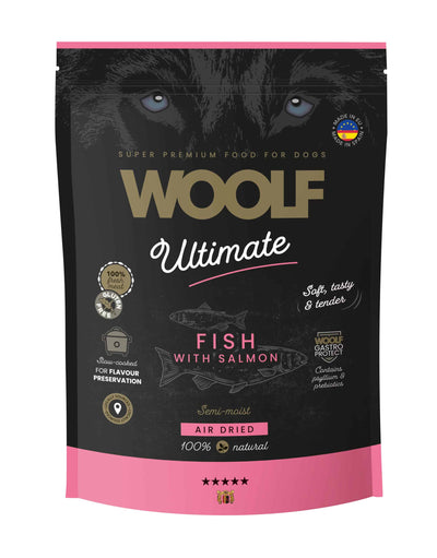 Woolf Ultimate Fish with Salmon semi-moist fuldfoder - 1kg