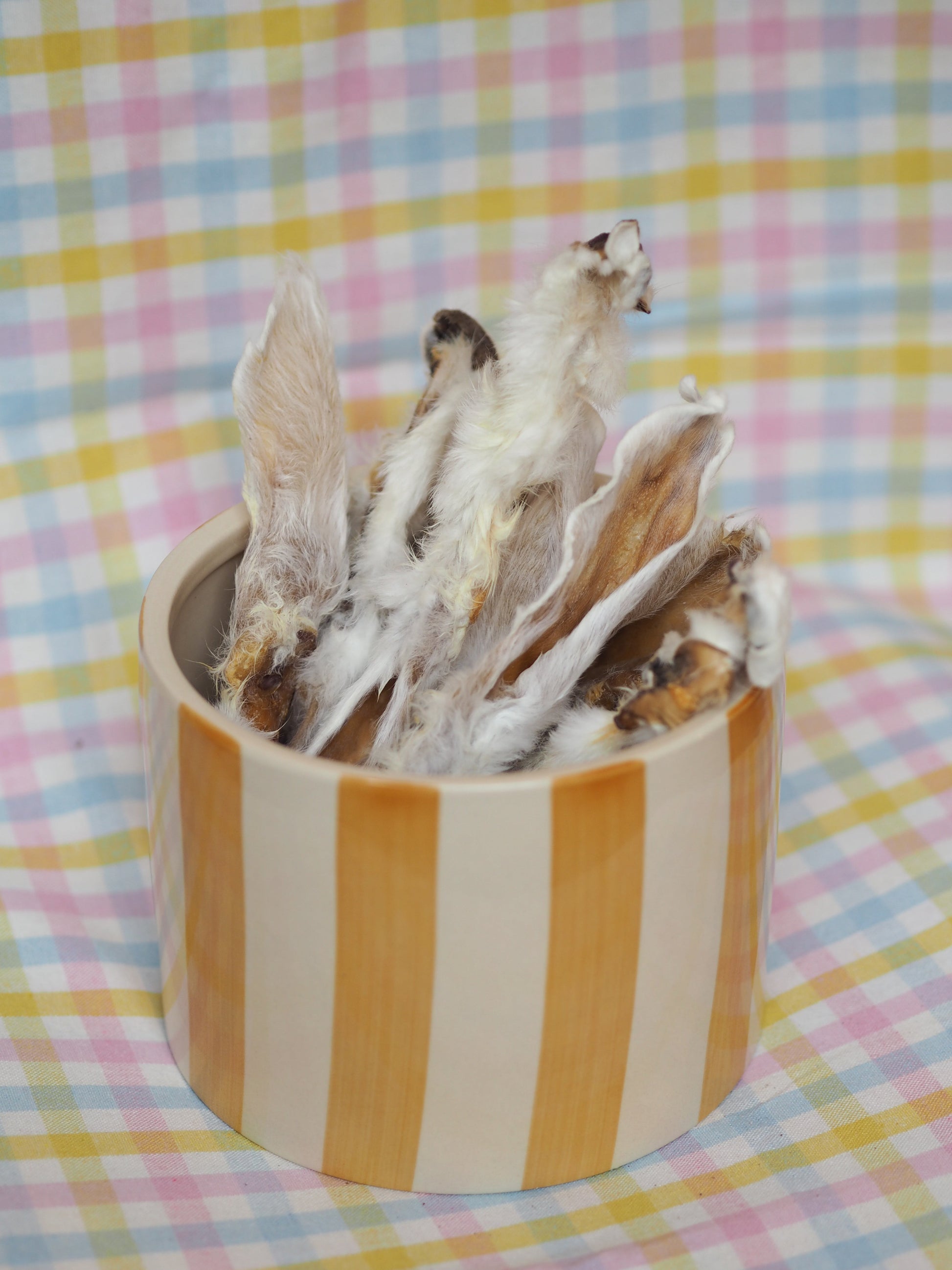 Rabbit ears with fur - 150g. 