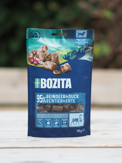 Bozita Meaty Bites Rensdyr & And - 70g