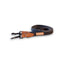 Adjustable dog lead - Black Herringbone Tweed