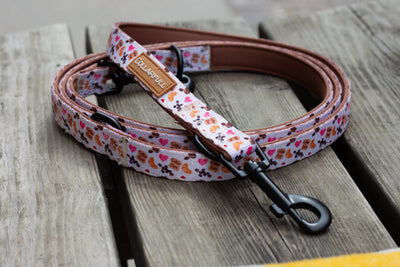 Adjustable dog leash - Take a break, with Coffee N' Cake