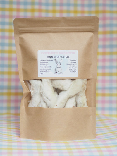 Rabbit paws with fur 