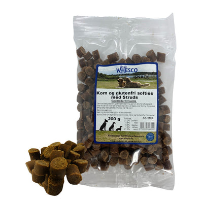 Whesco softies with ostrich - 200g